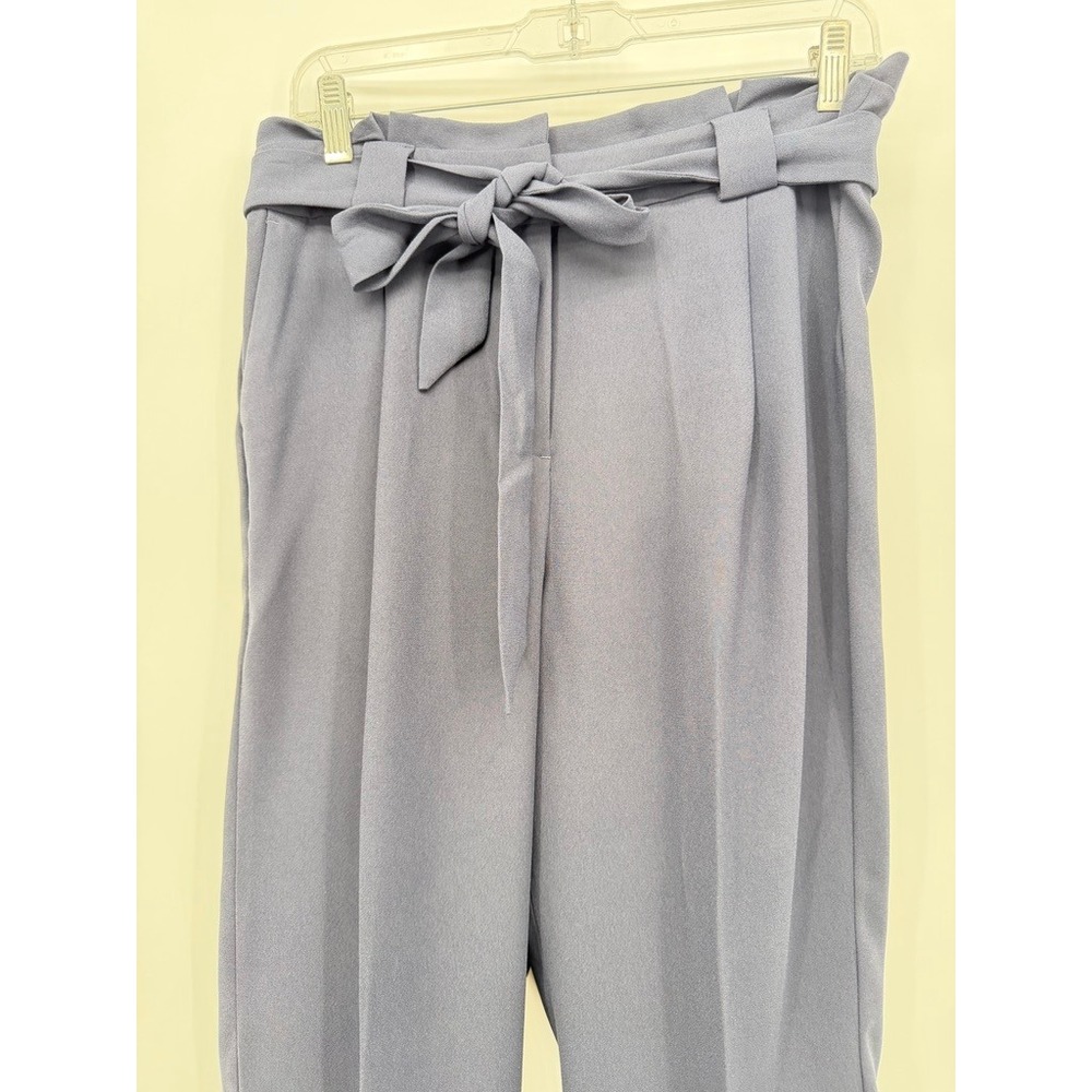 Express Dress Pants High Waist Tie Belt Paperbag Office Attire Career Trousers 4 - Picture 3 of 11